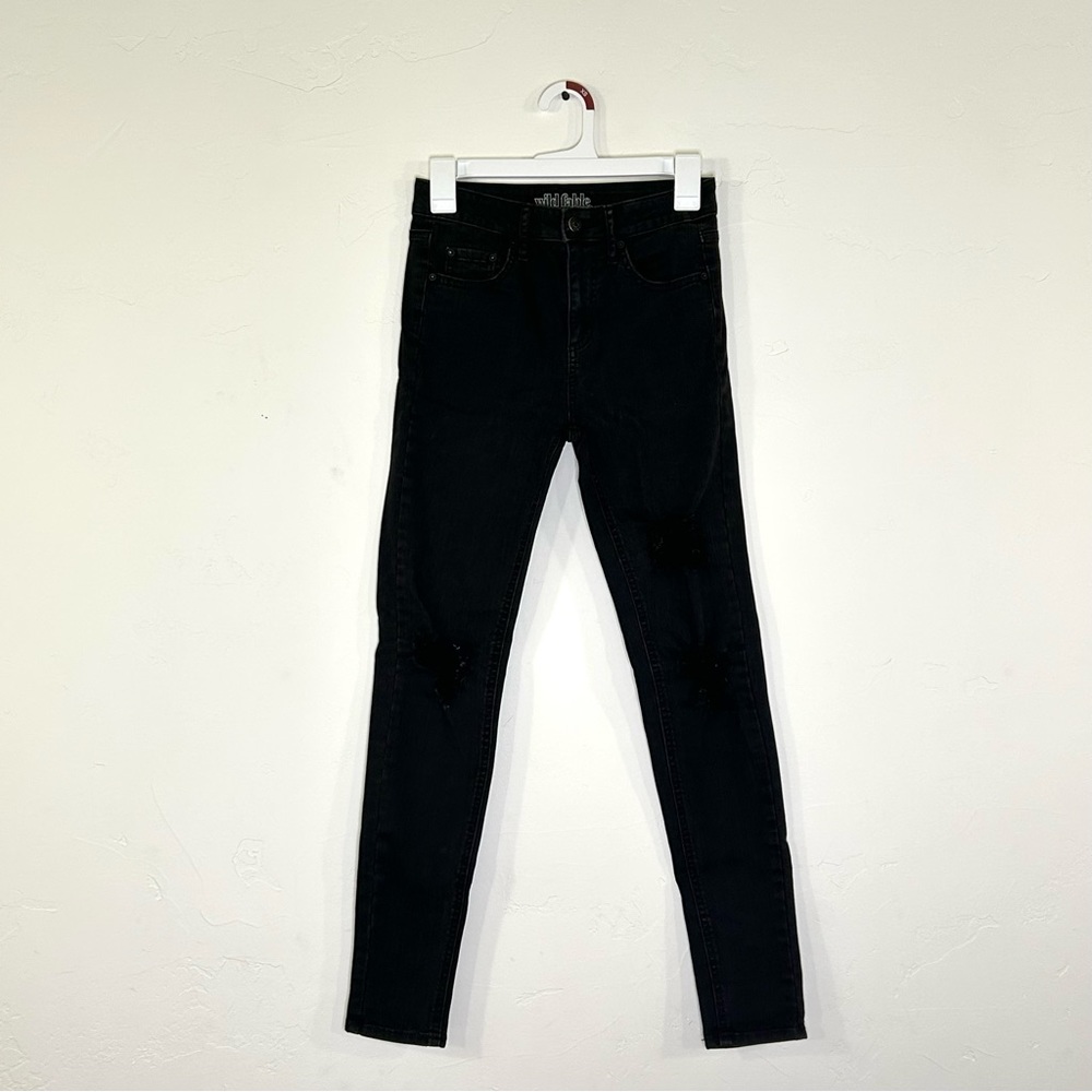Wild Fable Ripped Skinny Jeans Black